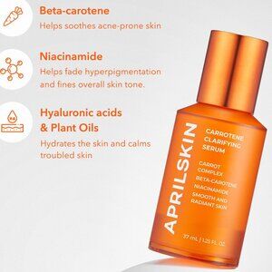 APRILSKIN Carrotene Clarifying Foam Cleanser-Vegan,Cruelty Free! Korean Skincare